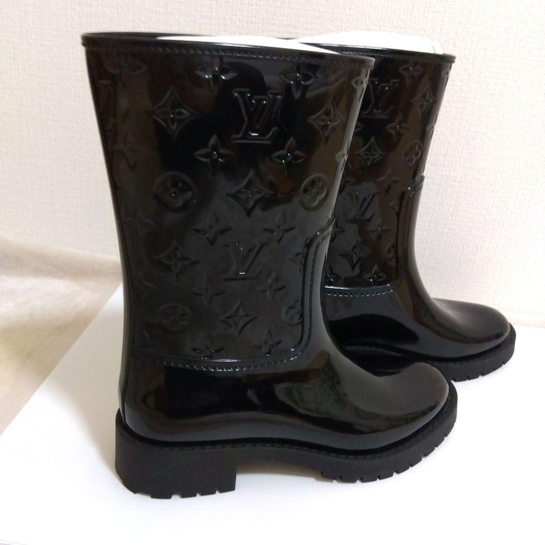 新品　未使用　LOUIS VUITTON ブラック長靴　ドロップス　38