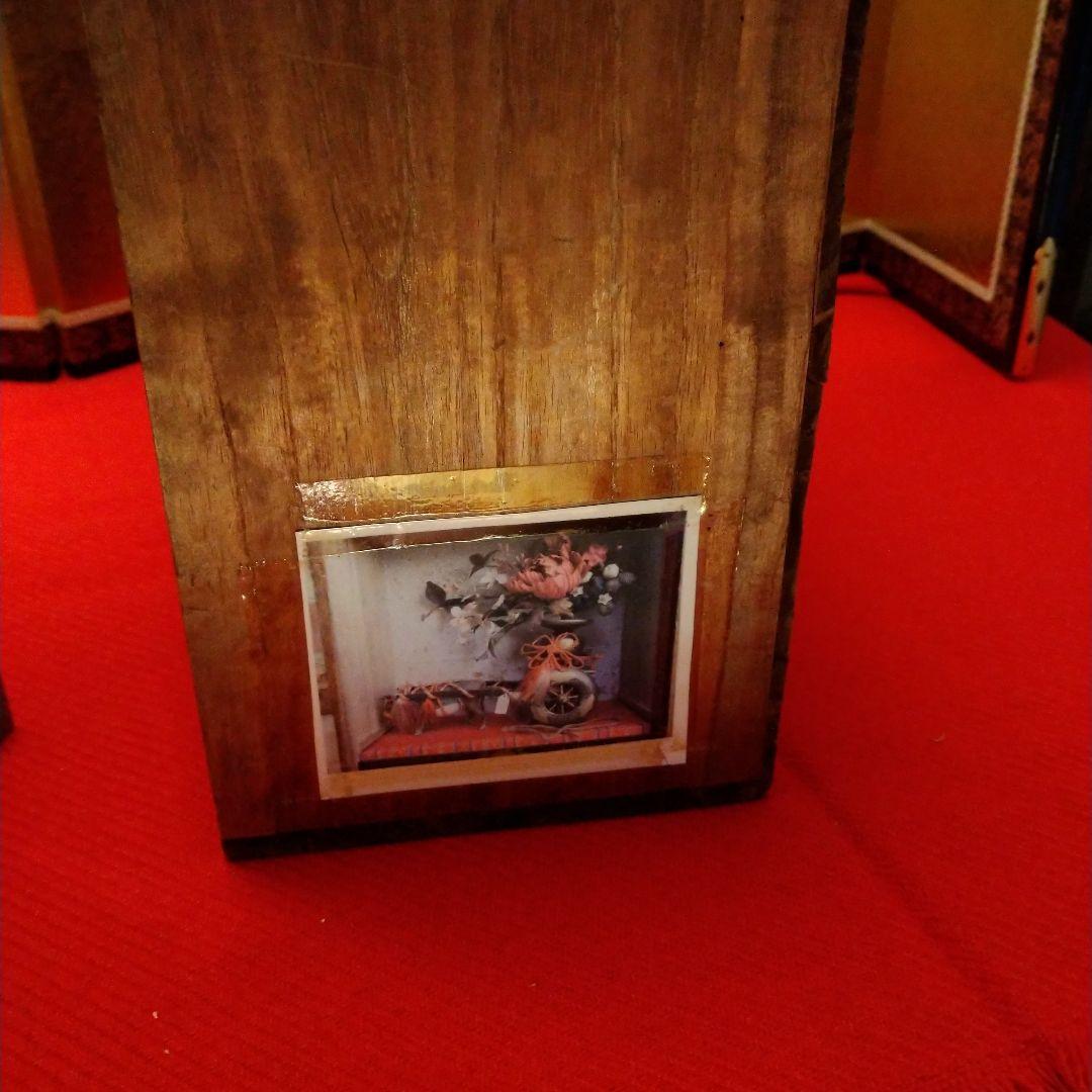 お値下中　アンティーク　花車飾り