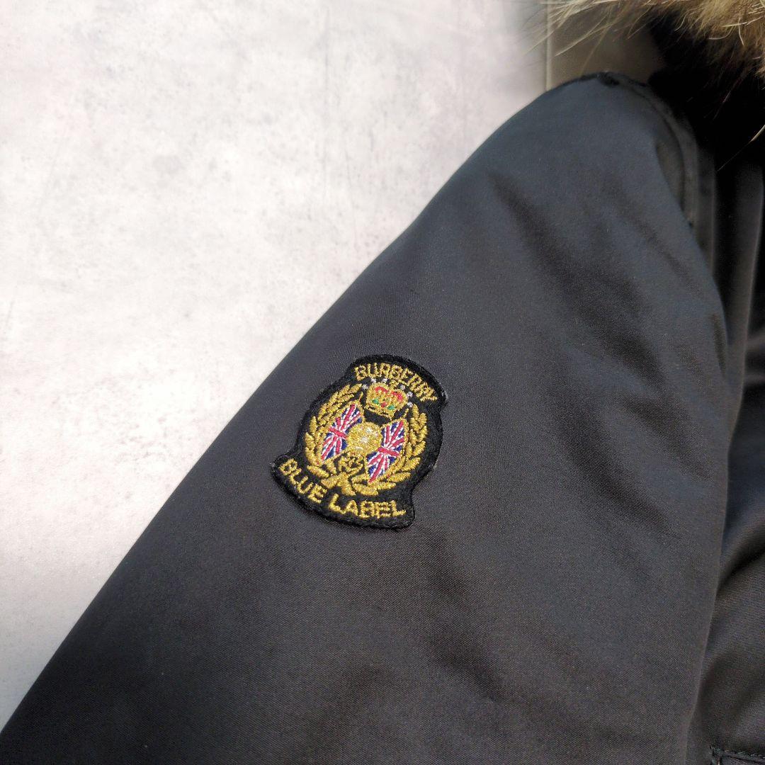 BURBERRY BLUE LABEL✨️ノバチェック裏地 モッズコート 黒