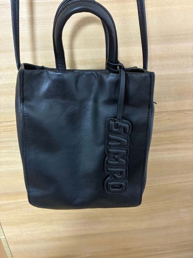 little mommy♪ ブラックショルダーバッグ SAMPO