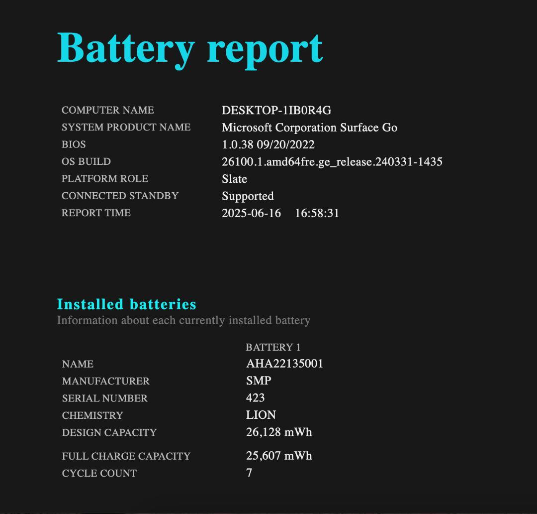 ほぼ未使用・高速・高性能 Surface Go LTE 4GB・64GB SSD