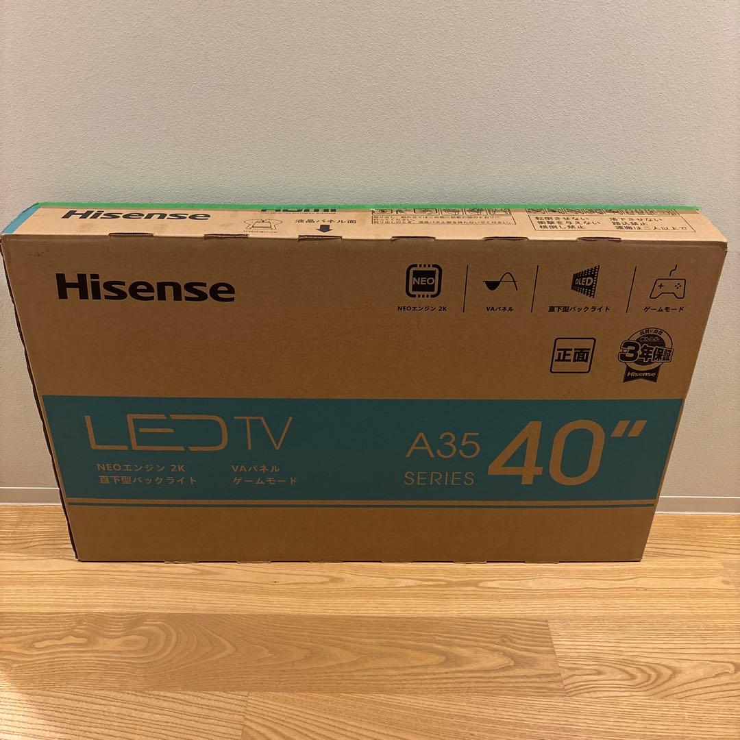 Hisense A35 40インチ LED 液晶テレビ　TV 2023年製