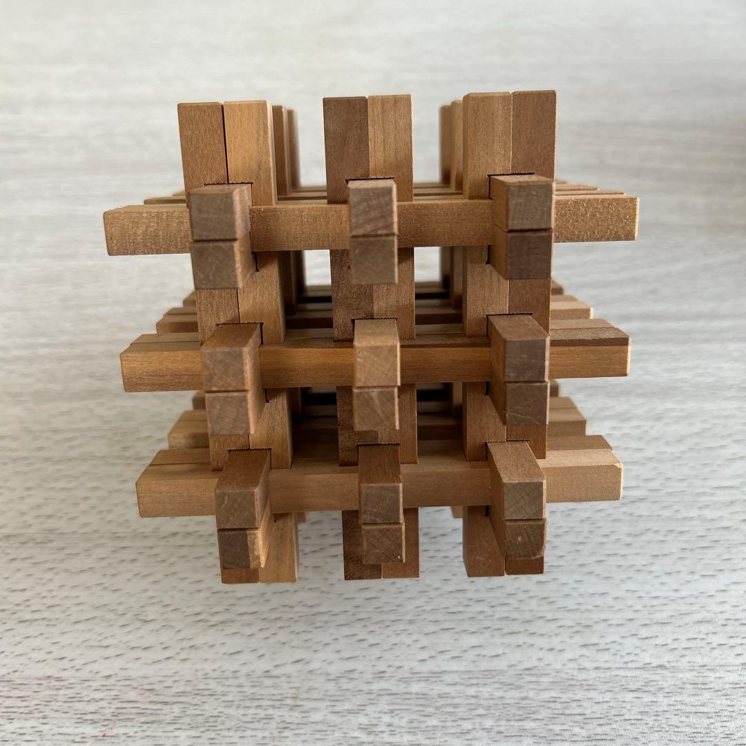 希少 組木細工 山中組木工房 パズル 玩具 オブジェ インテリア