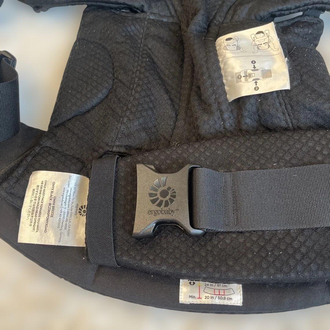 エルゴベビー オムニブリーズ 抱っこ紐 メッシュ オニキスブラック