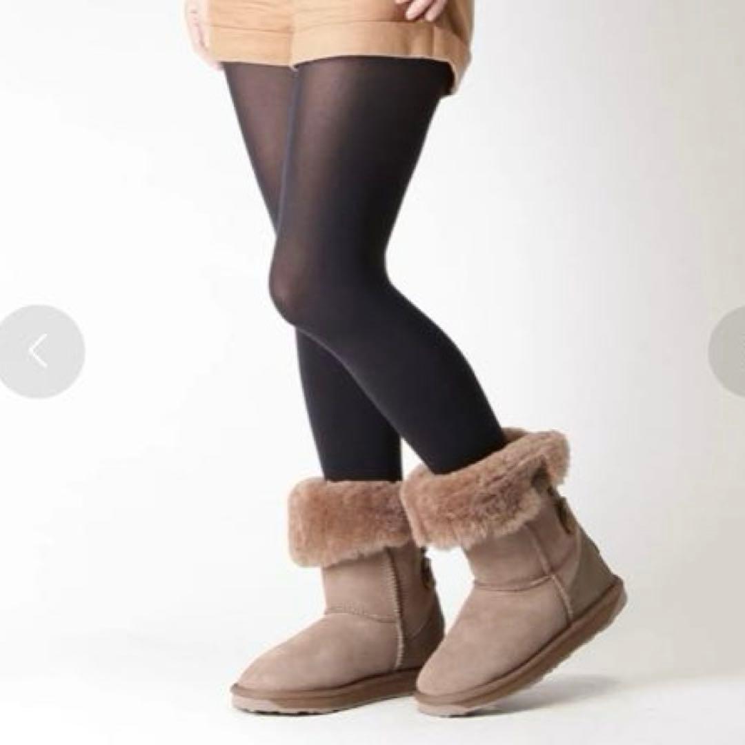 新品 エミューオーストラリア EMU ムートンブーツ 26 ベージュ ミドル丈