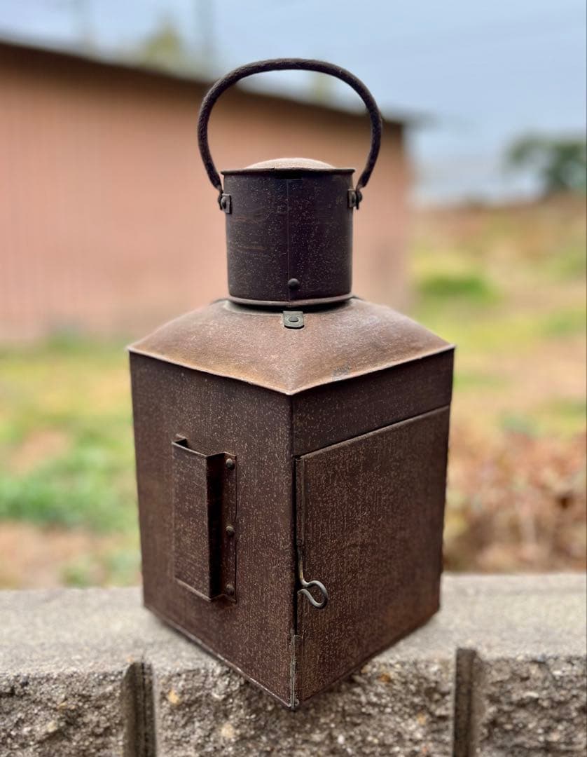 アンティーク　大日本大阪　衣笠製　船燈　船舶　信号　照明　灯り　ランプ