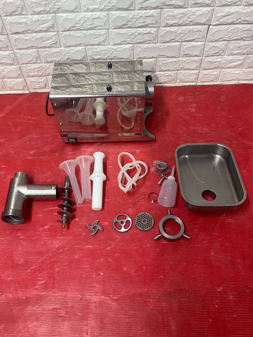 ミナト 業務用ステンレス製 電動ミンサー PMM-22F (100V750W/