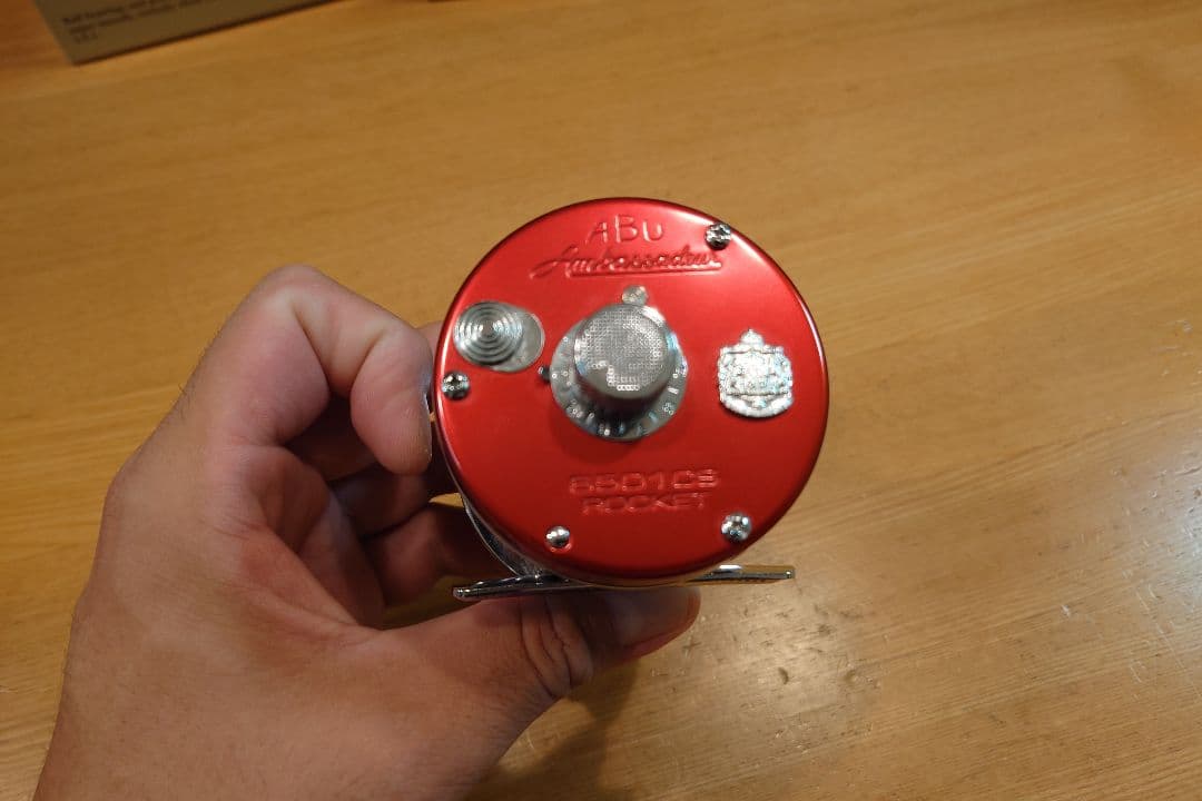 アブ　アンバサダー　6501csロケット 赤　左ハンドル　雷魚　怪魚