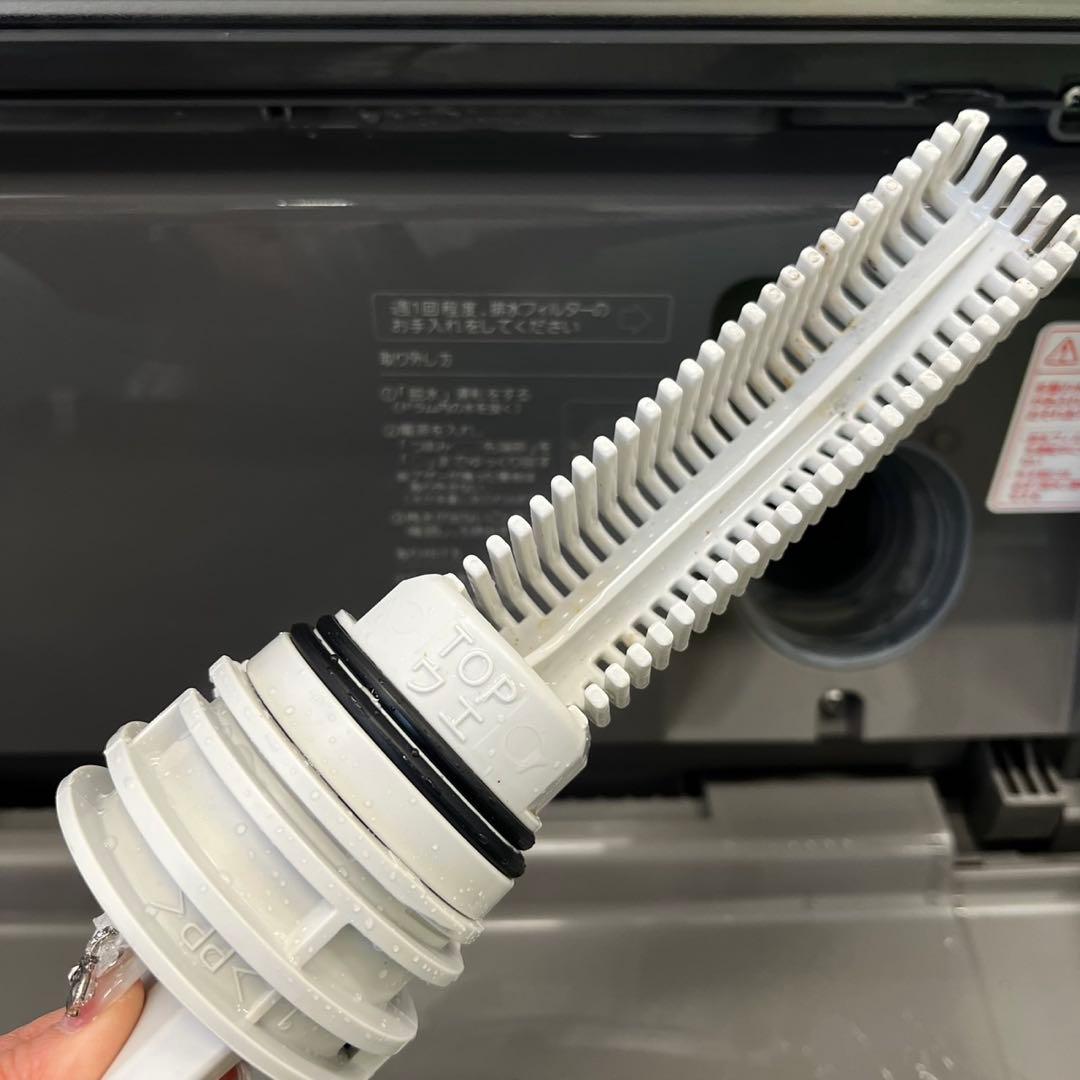 135⭕️ドラム式洗濯機　パナソニック　大容量　10キロ　キューブル　黒　設置無料