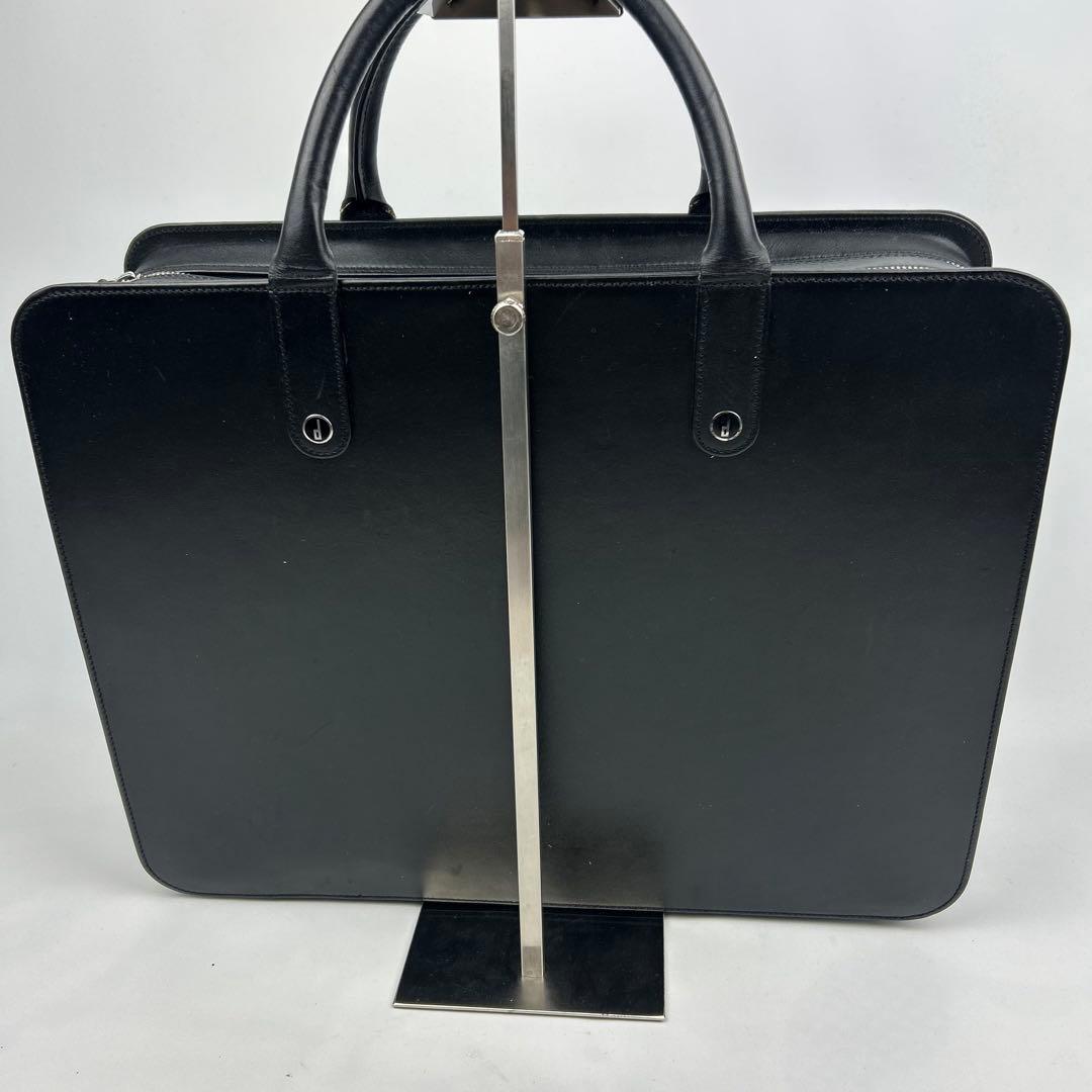 【美品】ダンヒル　センチュリーマン　ビジネスバッグ　2層　dロゴ　オールレザー