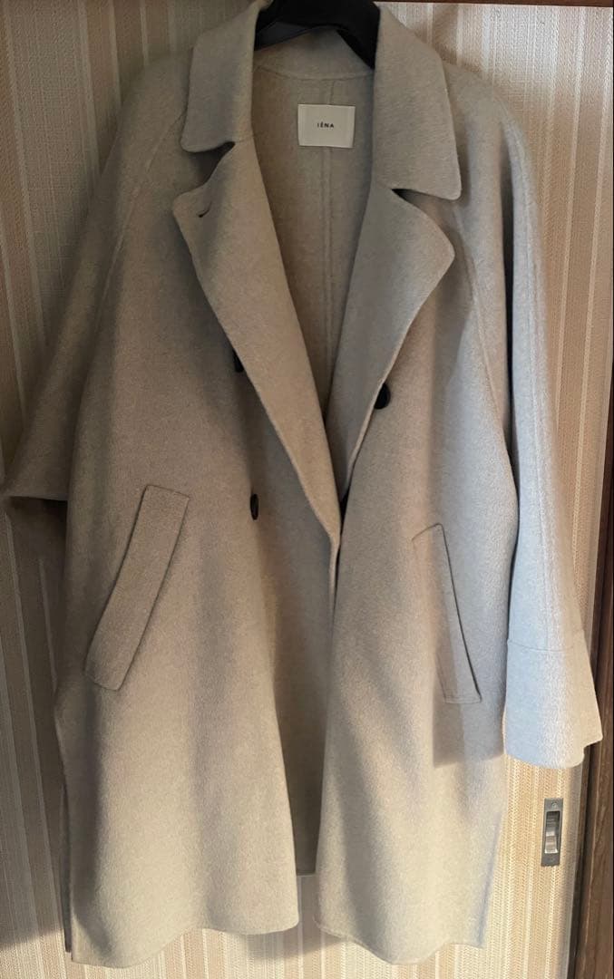【IENA】 スーパー160ダブルフェイス オーバーコート　38