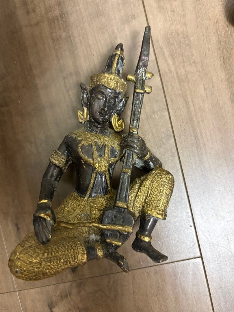 ブロンズ像 チベット密教 仏像美術 細密彫刻仏像 古銅製 金镶嵌