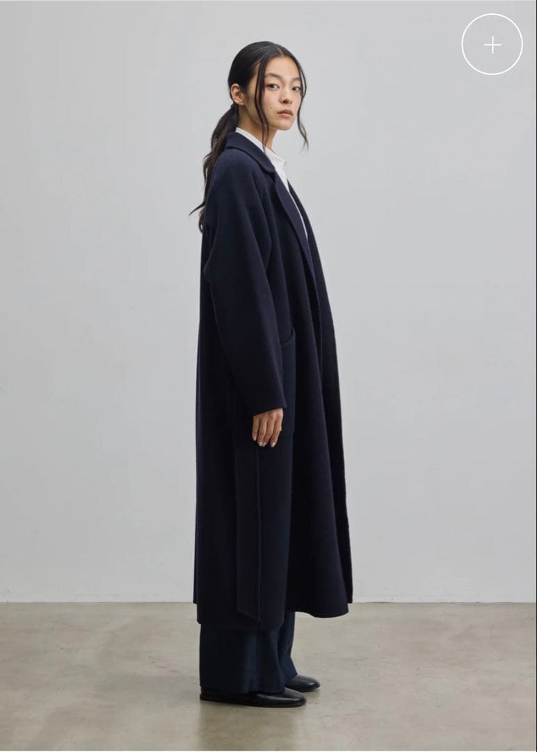 【屋内試着のみ美品】SOÈJUウールリバーローブコート