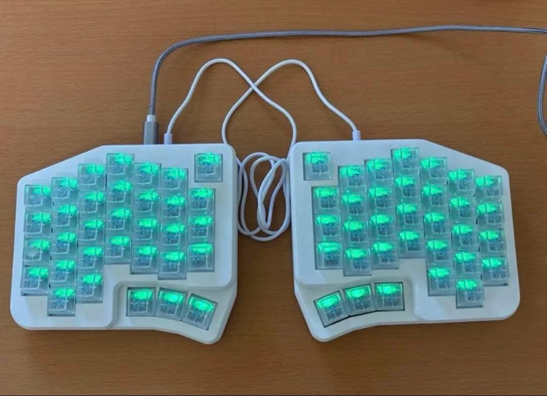 【美品】分割Timothy 有線式、LED付、UV塗装、スイッチ交換可