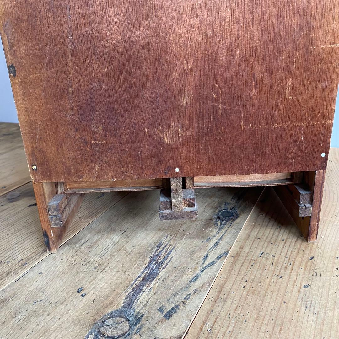 アンティーク 木製 オープンラック 飾り棚 引き出し 昭和レトロ z678