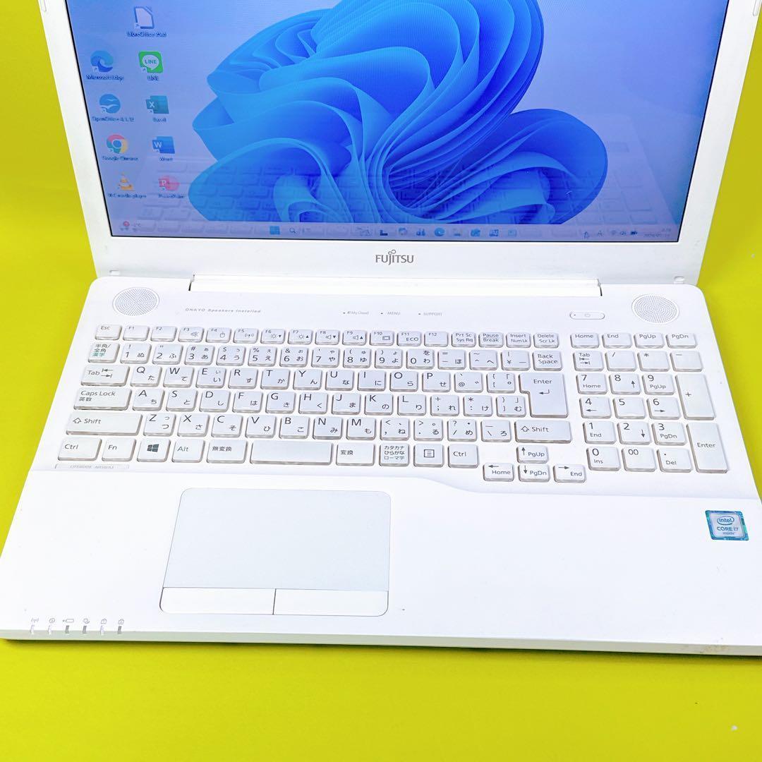 極速i7⭐️windows11 高速SSDノートパソコン カメラ ワードエクセル