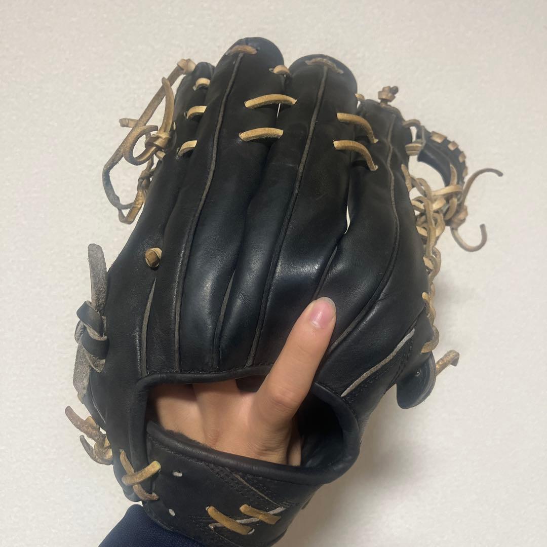 ジームス 硬式グローブ 黒 右投げ用