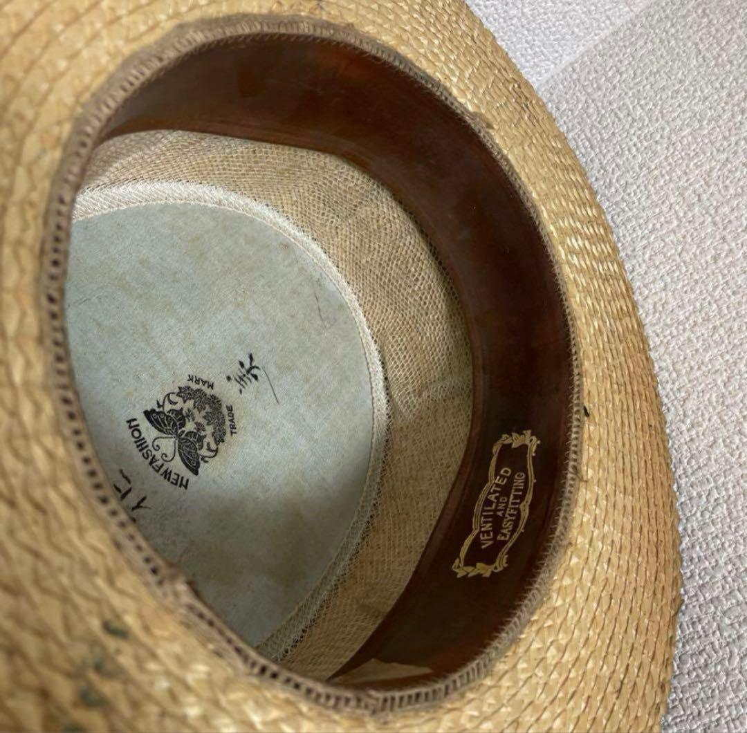 戦前　カンカン帽　麦わら帽子