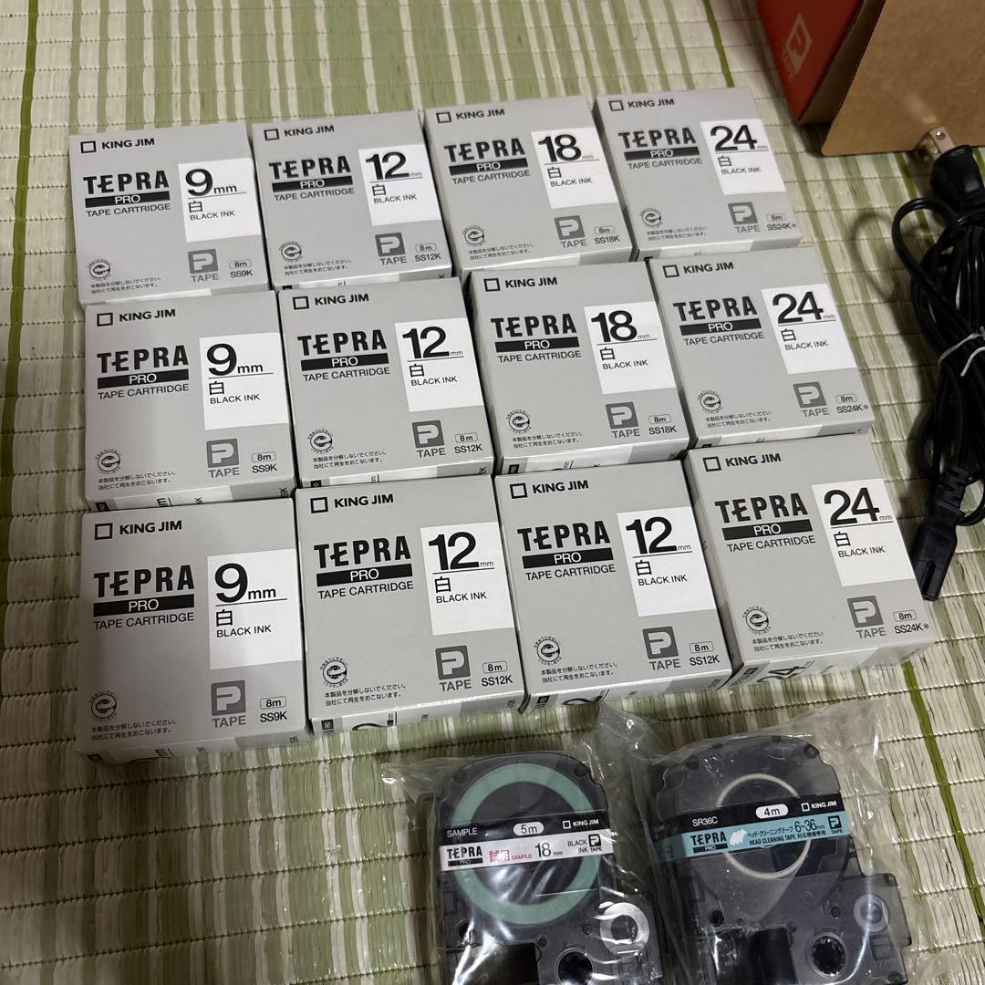 KING JIM テプラ プロ SR920 ラベルライター カートリッジ　シール