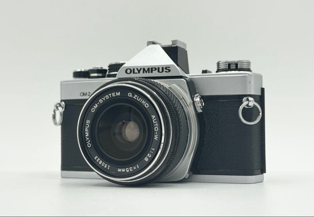 【整備品】OLYMPUS OM-2N フィルムカメラ動作確認済み　広角レンズ