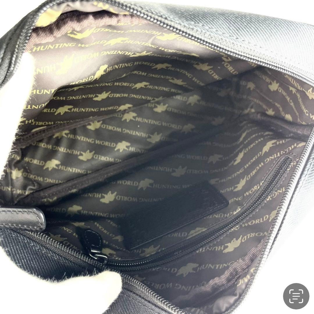 美品 HUNTING WORLD ショルダーバッグ キャンバス a781