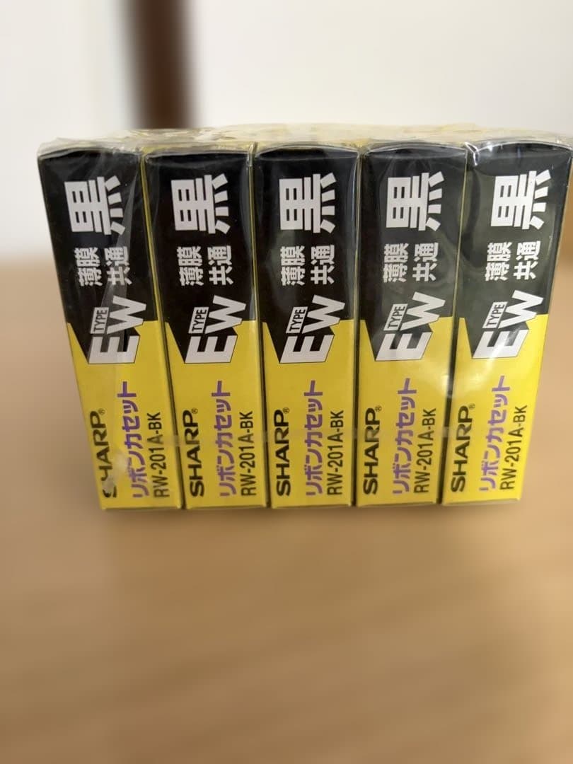 SHARP インクリボン RW-201A-BK EWタイプ 170m 5個