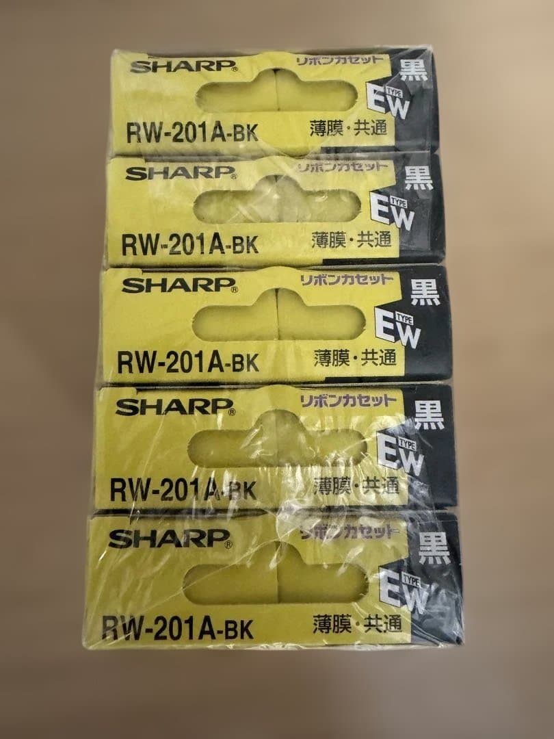 SHARP インクリボン RW-201A-BK EWタイプ 170m 5個