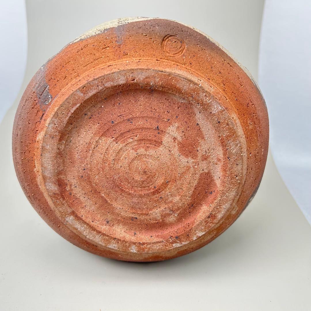 B020高倉国光 茶道具 水指【小石原焼耳付水指】木箱付き