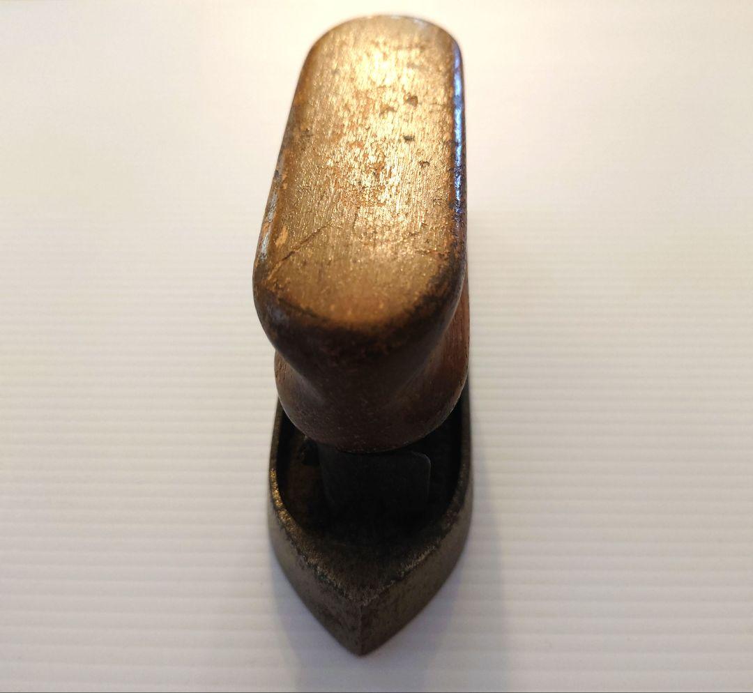 アンティーク木製 金属製 アイロン イギリス 英国