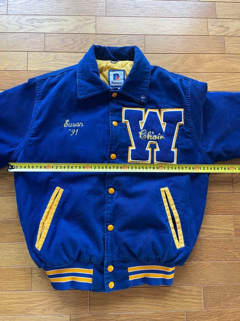 【RENNOC】コーデュロイ スタジャン ジャケット USA 製　S 古着