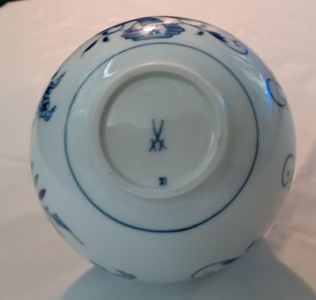 【マイセン】　Meissen　ブルーオニオン　フラワーベース　花器　一輪挿し