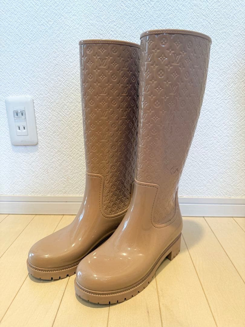 LOUIS VUITTON◆ルイ ヴィトン レインブーツ 長靴　ロングブーツ美品