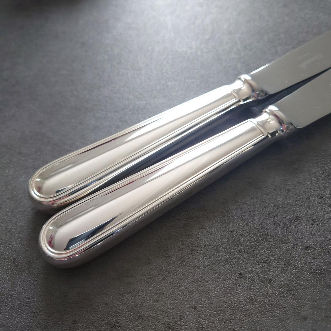 希少 美品 クリストフル アルビ テーブルナイフ 2点