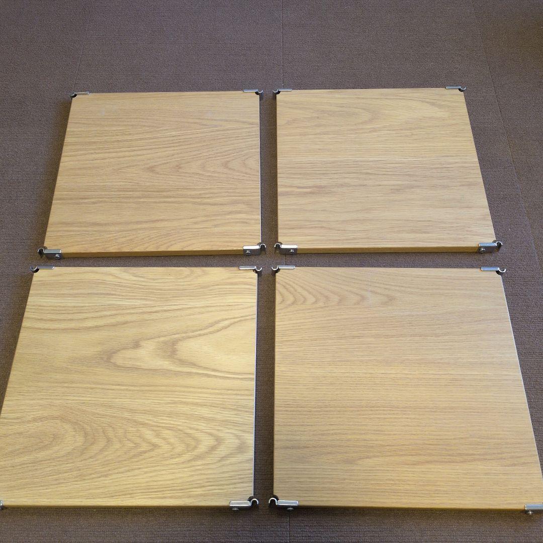 ステンレスユニットシェルフ・追加棚・オーク材