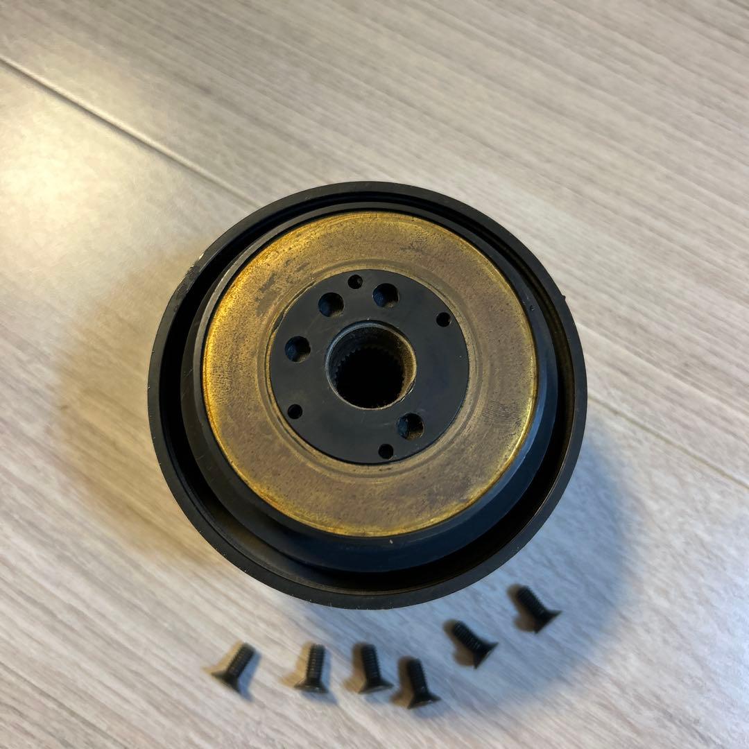 旧車　ウッドステアリング　イズミ　直径約35.5パイ