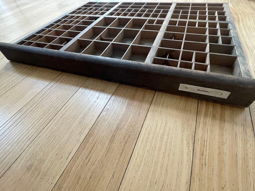 ドイツ　アンティーク　プリンタートレイ　ケースボックス