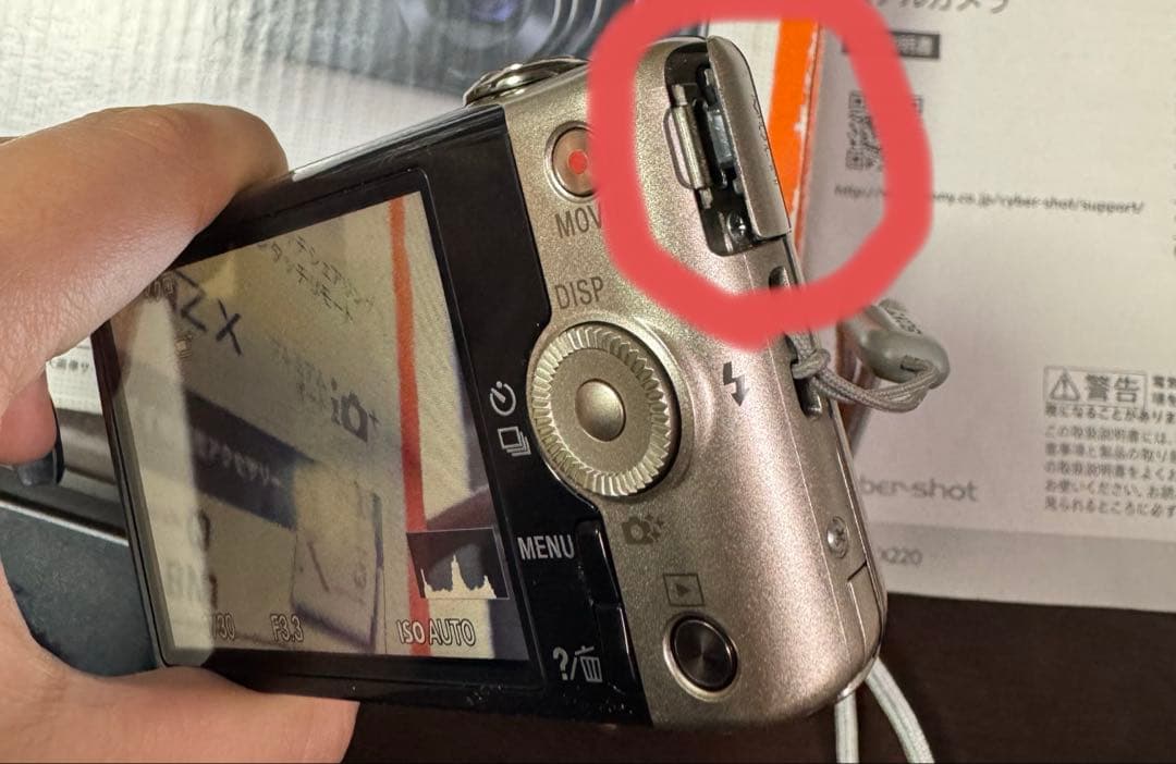 【一部故障】SONY Cyber-shot DSC-WX220 1GB SD