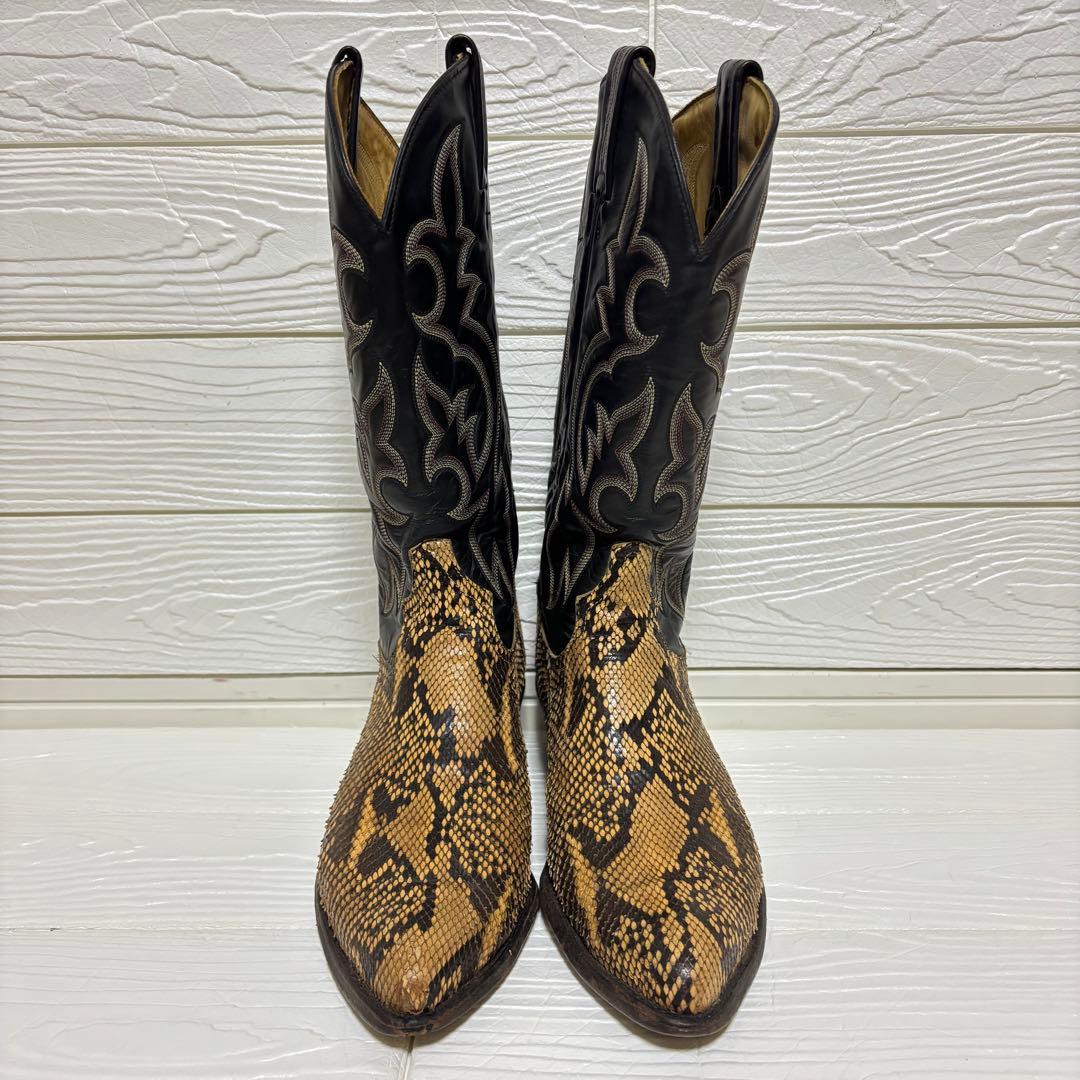 【希少】Tony Lama ウエスタンブーツ パイソン 87055 US8