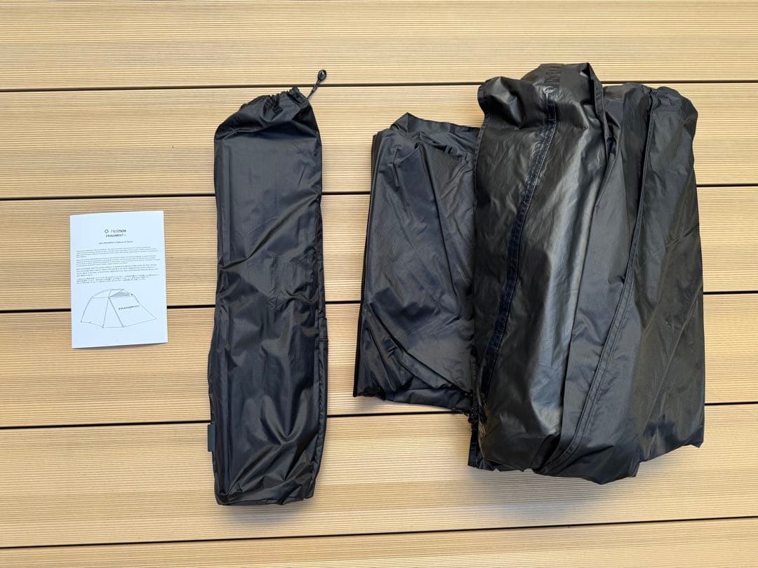 美品　FRAGMENT Helinox 3P Dome Tent Black