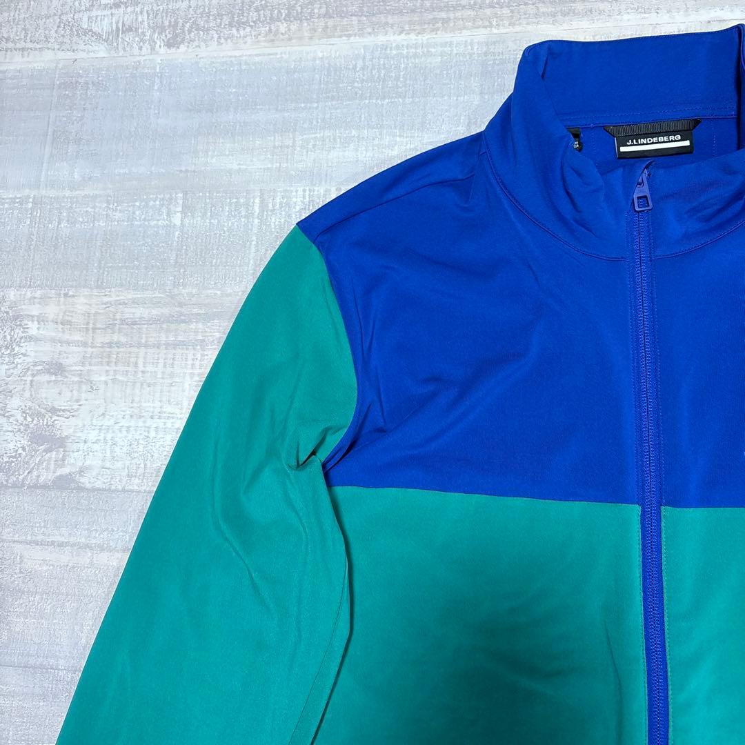 J.リンドバーグ★吸水速乾★ビッグロゴ★ストレッチハーフジップ【メンズサイズL】