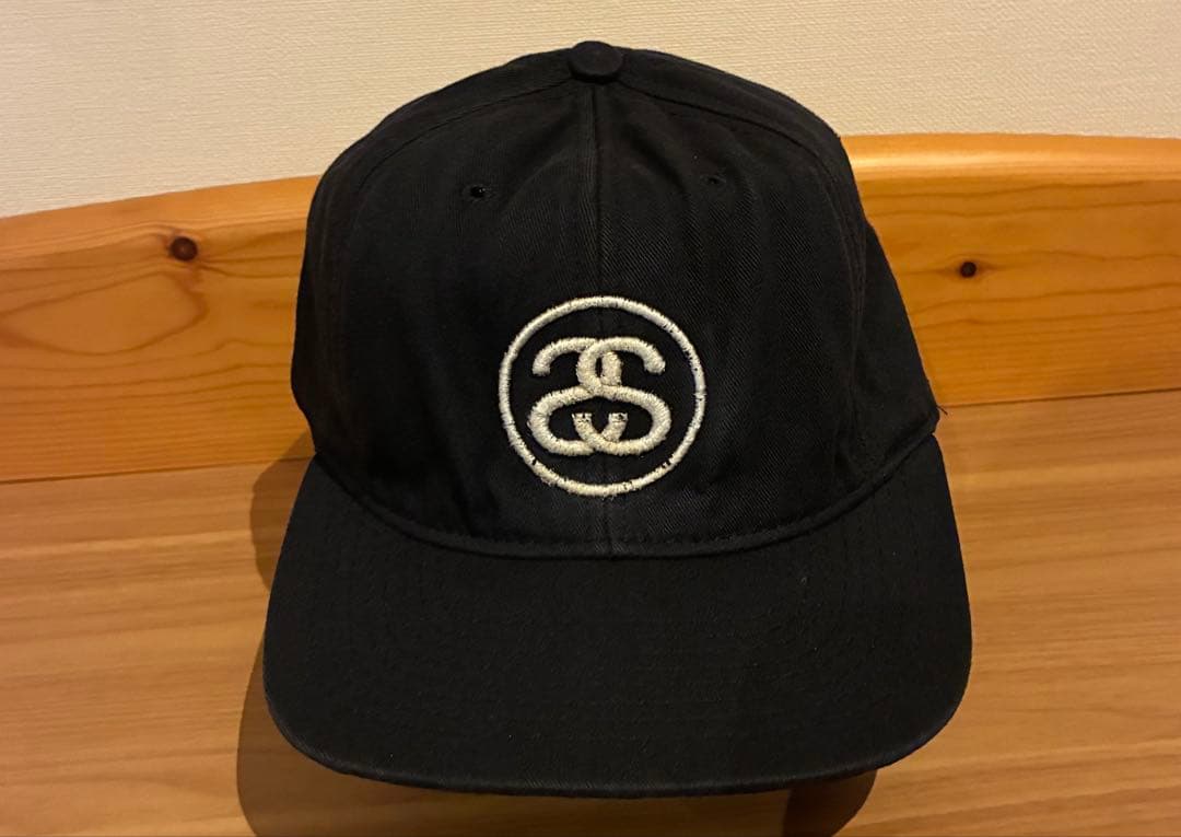 90s OLD STUSSY 紺タグ ロゴキャップ