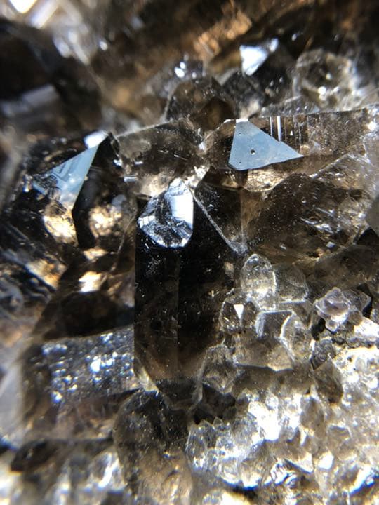 奇跡の スイス スモーキークォーツ クラスター 201g 完品✩.*˚