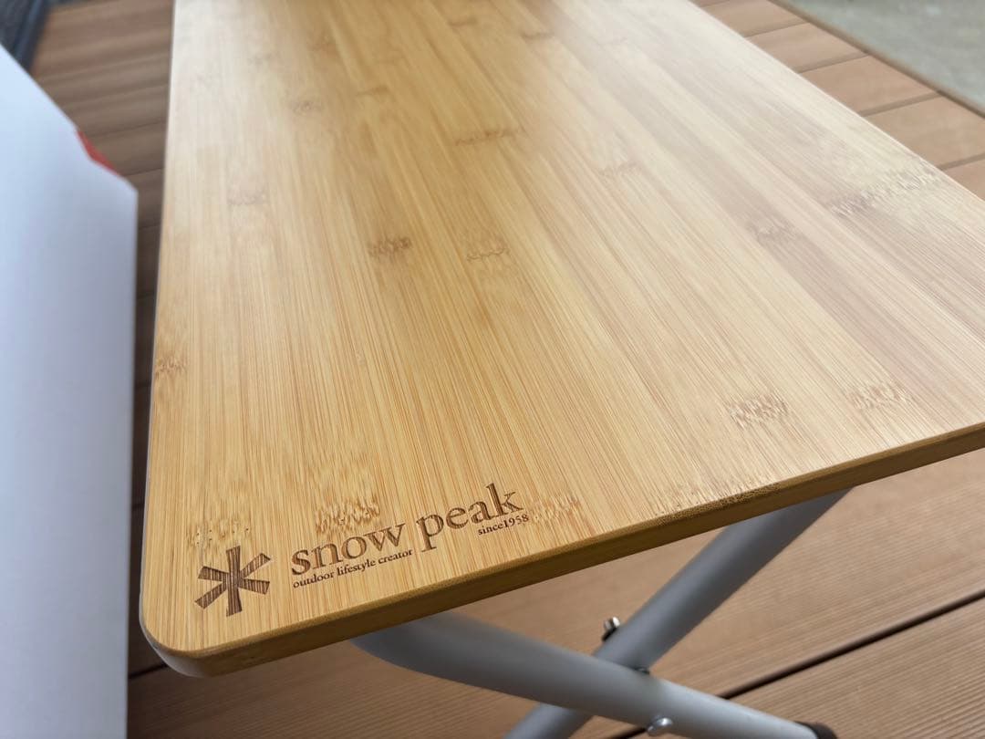 【中古】スノーピーク LV-066TR フォールディングシェルフロング 竹