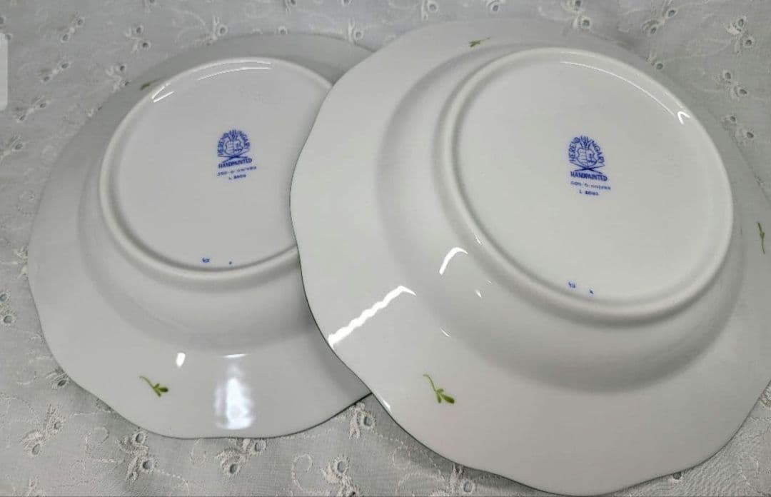 未使用近✨ヘレンド ウィーンのバラ 薔薇 プレート 深皿 サラダ デザート