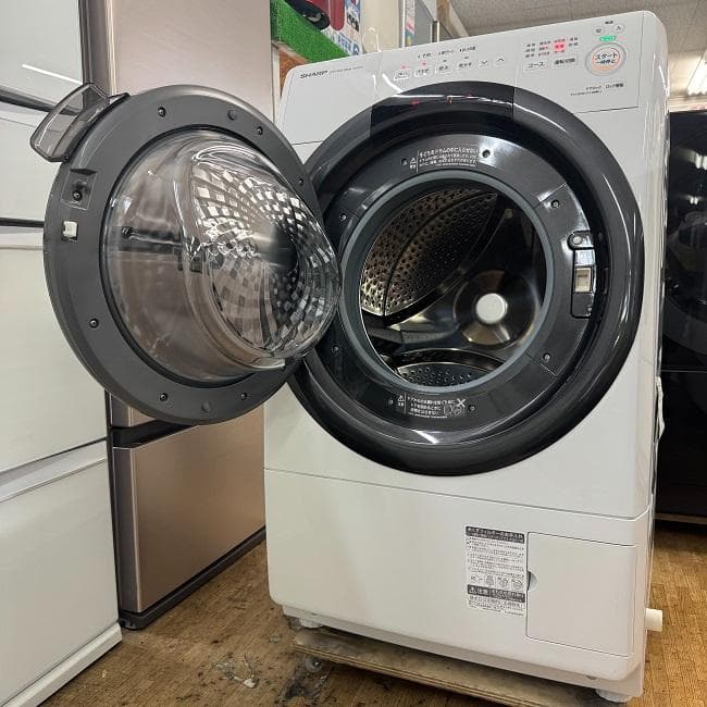 超美品 SHARP シャープ ドラム式洗濯乾燥機 マンションタイプ ES-S7G