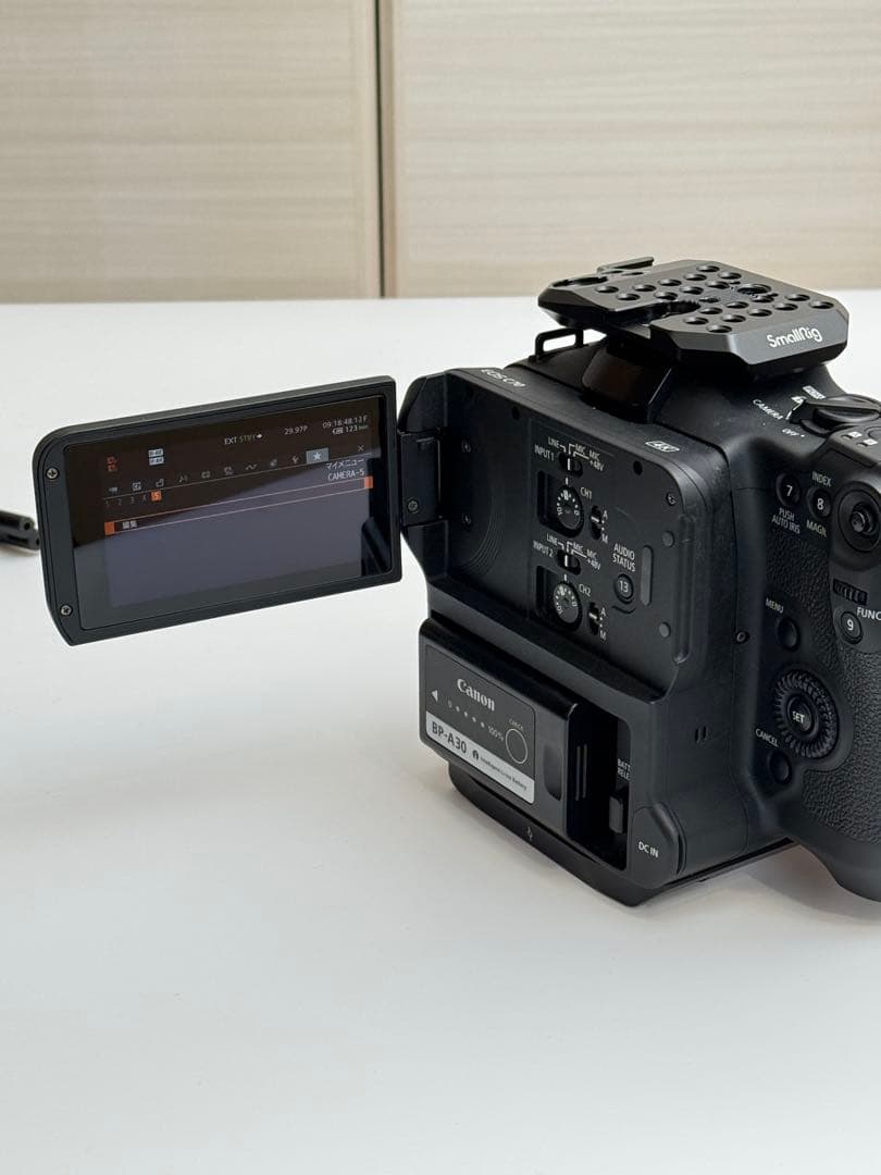 リグ付き Canon EOS C70 ボディ業務用ビデオカメラ本体