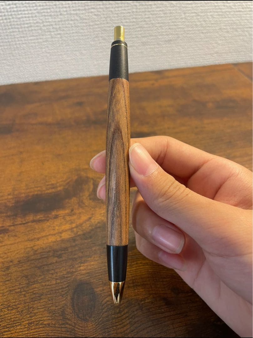 ボナンペン欅シャープペンシル　真鍮金具