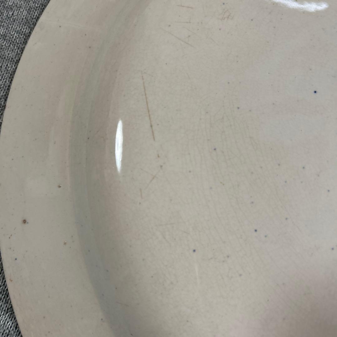 ブルーアンド ホワイト大皿 オランダ 阿蘭陀 シノワズリアンティーク ヨーロッパ