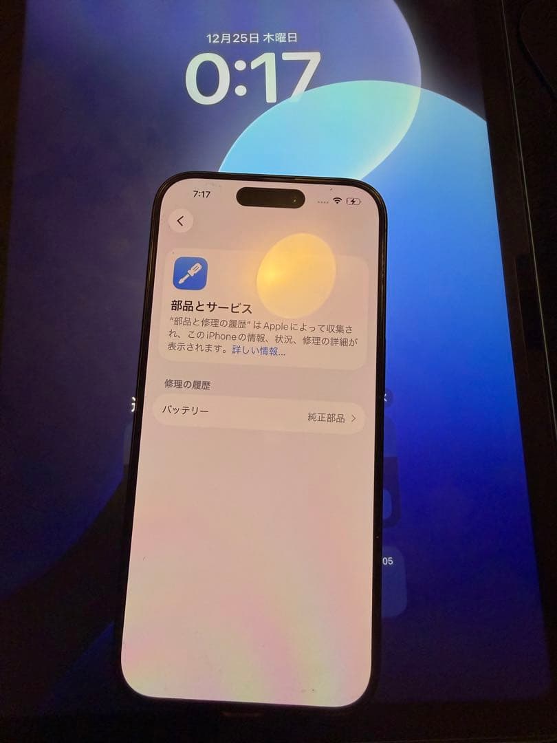 iPhone15pro 256GB バッテリー容量100% / ケース付