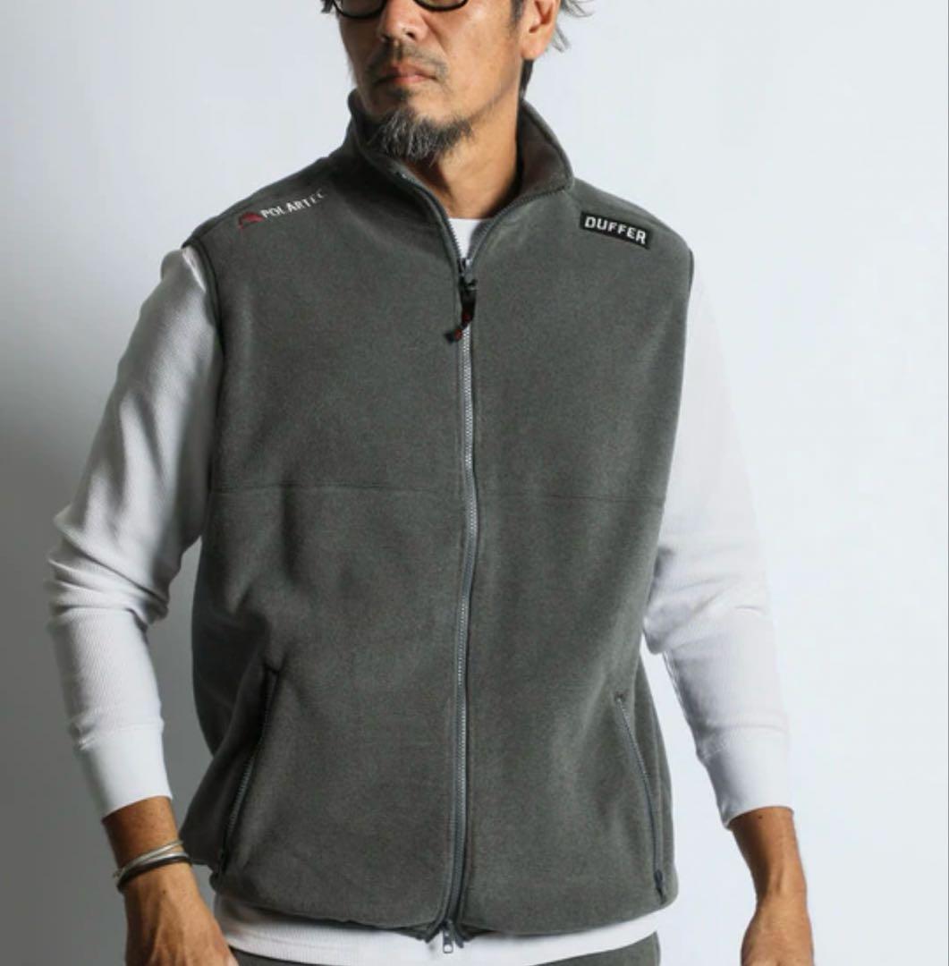 【新品】DUFFER POLARTEC フルジップベスト（L）